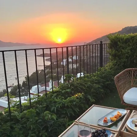 Breathtaking Sea View With A Peaceful Garden Apartment Bodrum